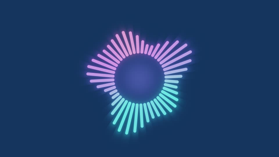 Theatrium’s Bar Halo visualizer scene on the Apple TV