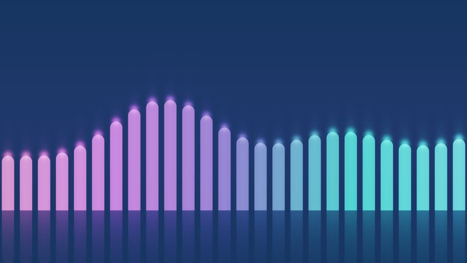 Theatrium’s Bar Wall visualizer scene on the Apple TV