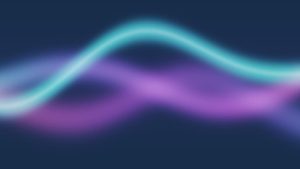 Theatrium’s Brand Ribbon visualizer scene on the Apple TV