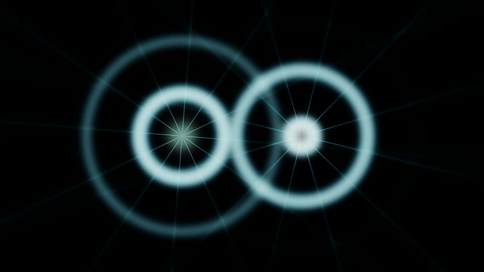 Theatrium’s Iron Filings visualizer scene on the Apple TV