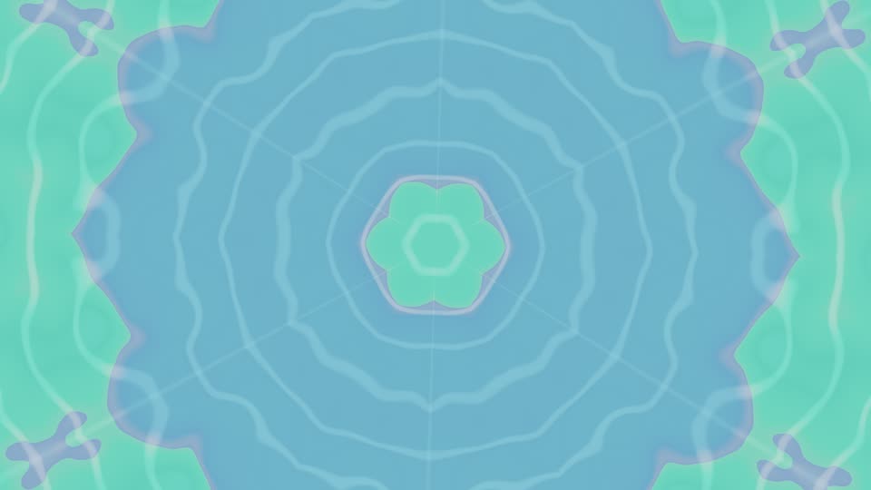 Theatrium’s Kaleidoscope visualizer scene on the Apple TV