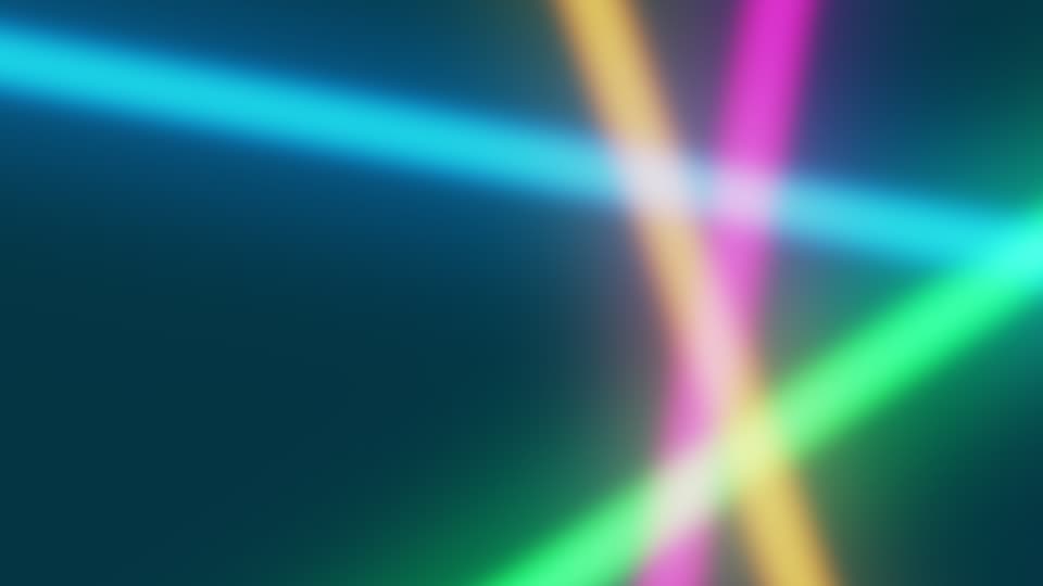 Theatrium’s Neon visualizer scene on the Apple TV
